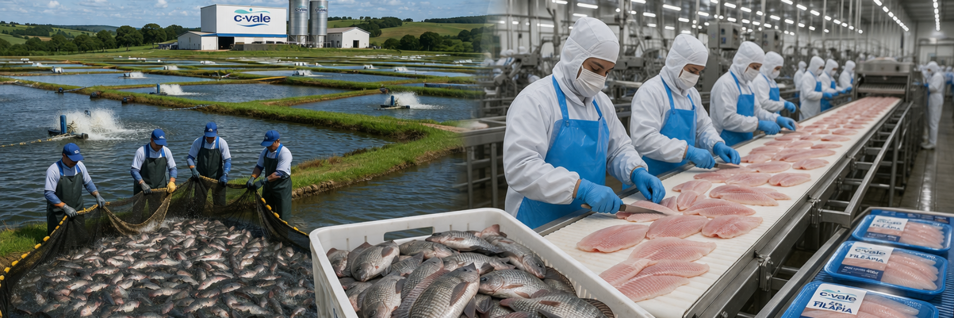C. Vale amplia seu processamento e bate recorde de produção de tilápia