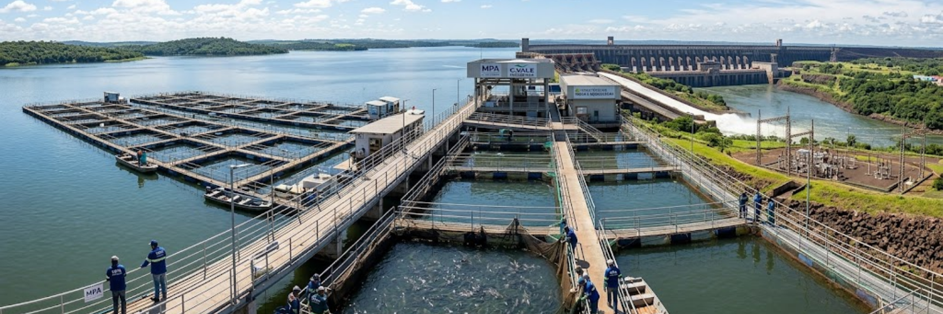 MPA, Itaipu e C. Vale apresentam piscicultura brasileira ao Ministério do Meio Ambiente e Sustentabilidade do Paraguai