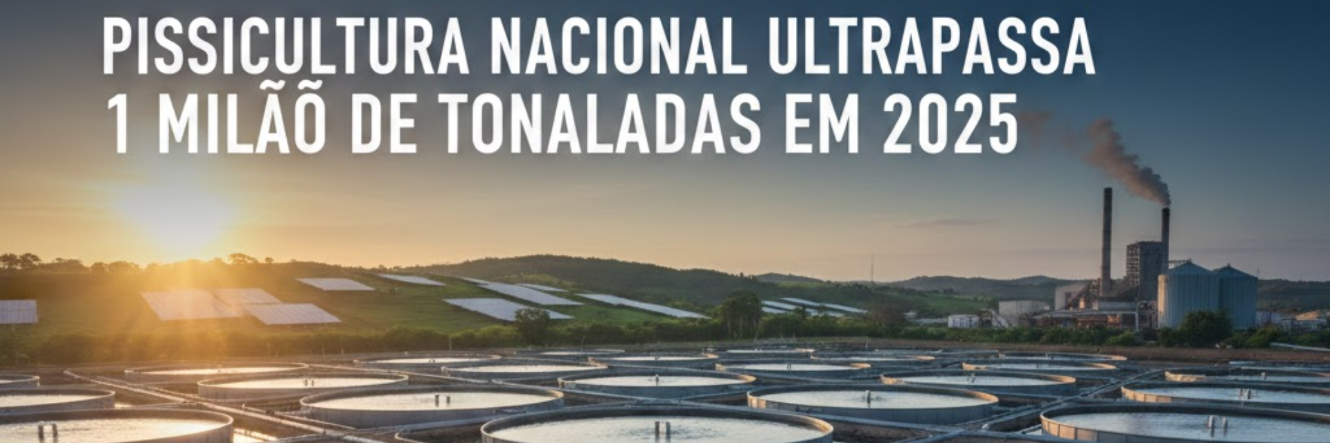 Piscicultura nacional ultrapassa 1 milhão de toneladas em 2025